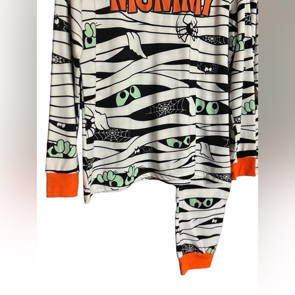 Celebrate Halloween Mummy Glow In the Dark Matching Pajama Set Sz L (12/14) - Picture 6 of 14